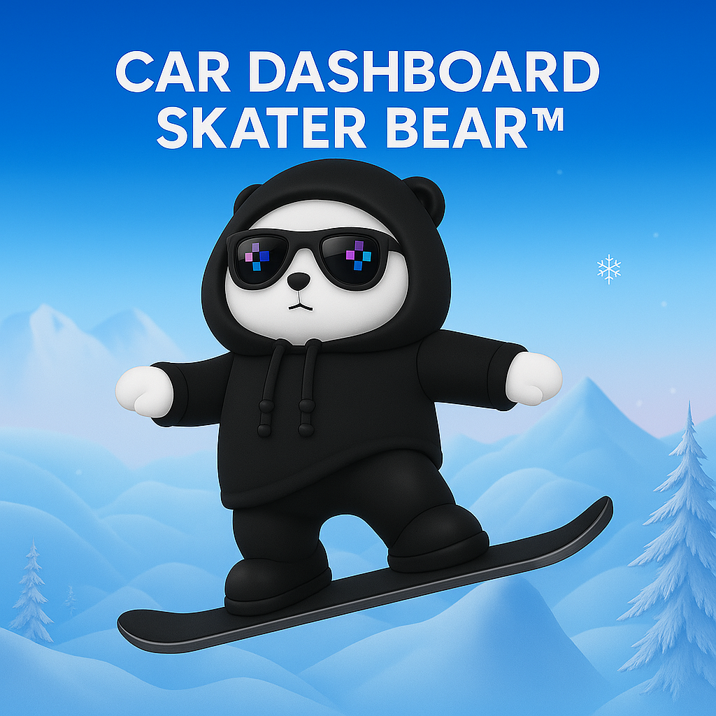 Car Dashboard Skater Bear™
